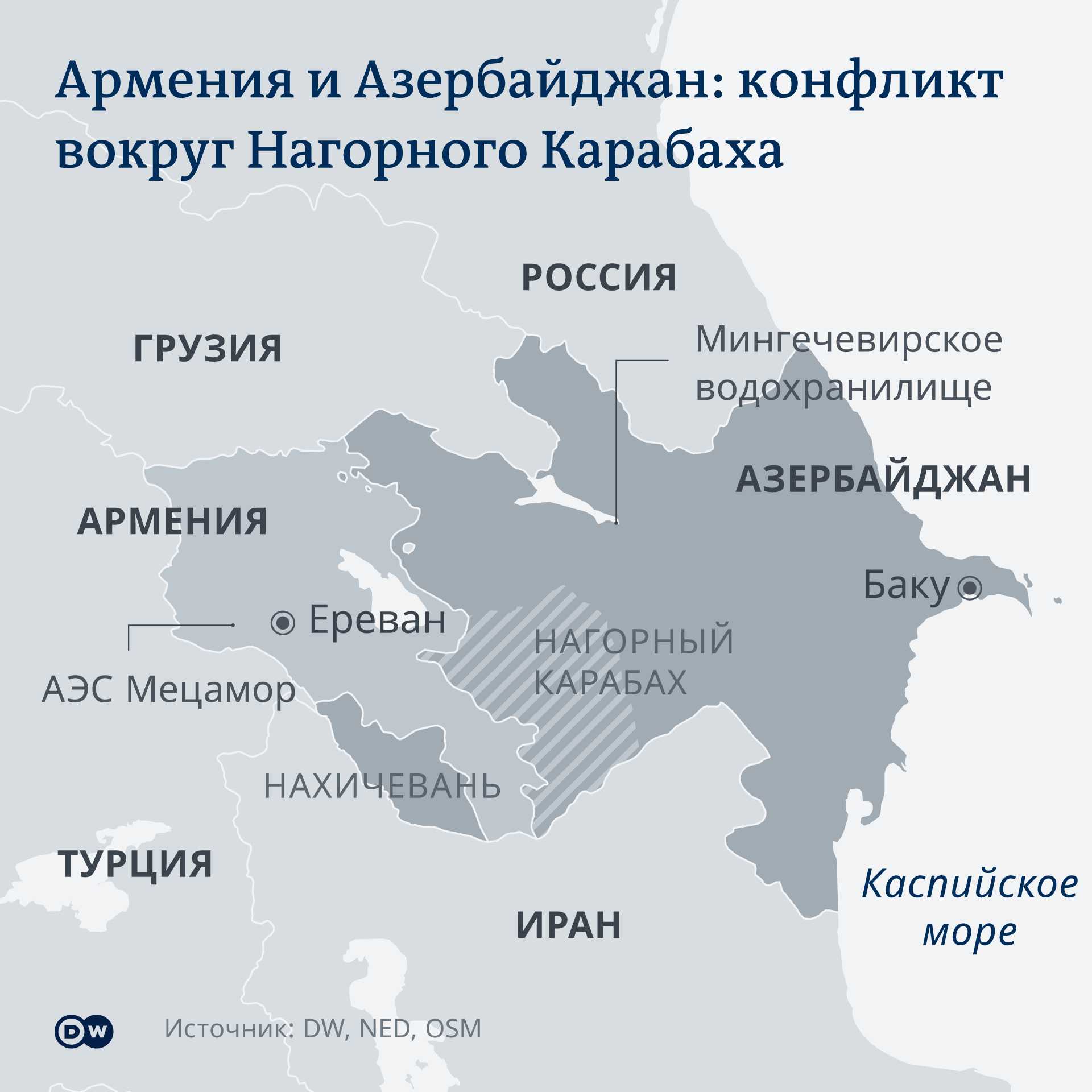 Karte - Armenien/Aserbaidschan - RU eiqrkitkiqxqkmp